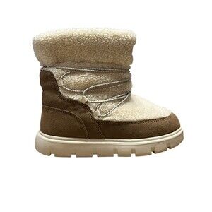 Hunter Kid's Cozy Shearling and Suede Winter Bootsin Light brown Size 13 ski